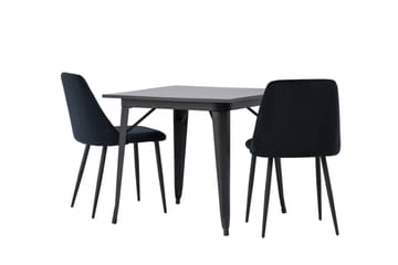 Tempe Matgrupp 80 cm Rektangulär med 2 Night stolar - Svart - Products - Möbler - Bord & matgrupp - Matgrupp