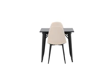 Tempe Matgrupp 80 cm Rektangulär med 2 Polar stolar - Beige - Products - Möbler - Bord & matgrupp - Matgrupp