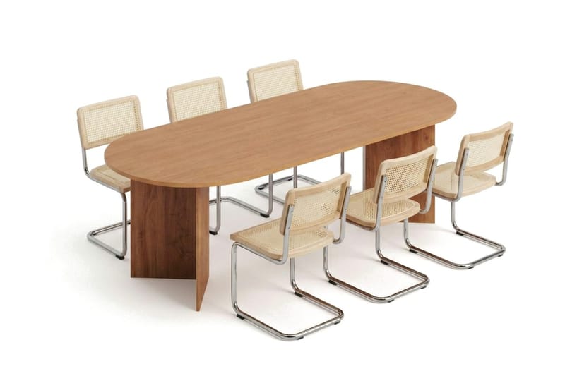 Vera Matgrupp rektangulärt 220 cm Ek med 6 Build Matstolar - Ek - Products - Möbler - Bord & matgrupp - Matgrupp