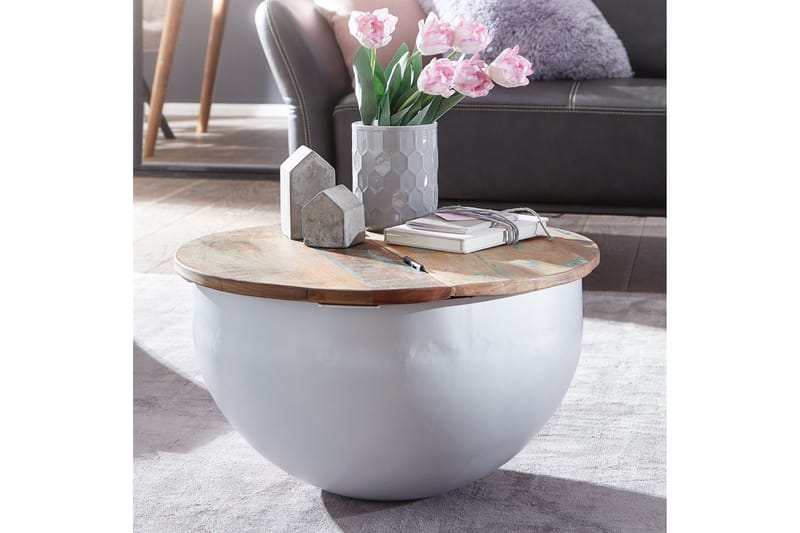 Willowdale Soffbord 60 cm Runt - Brun/Vit - Products - Möbler - Bord & matgrupp - Soffbord