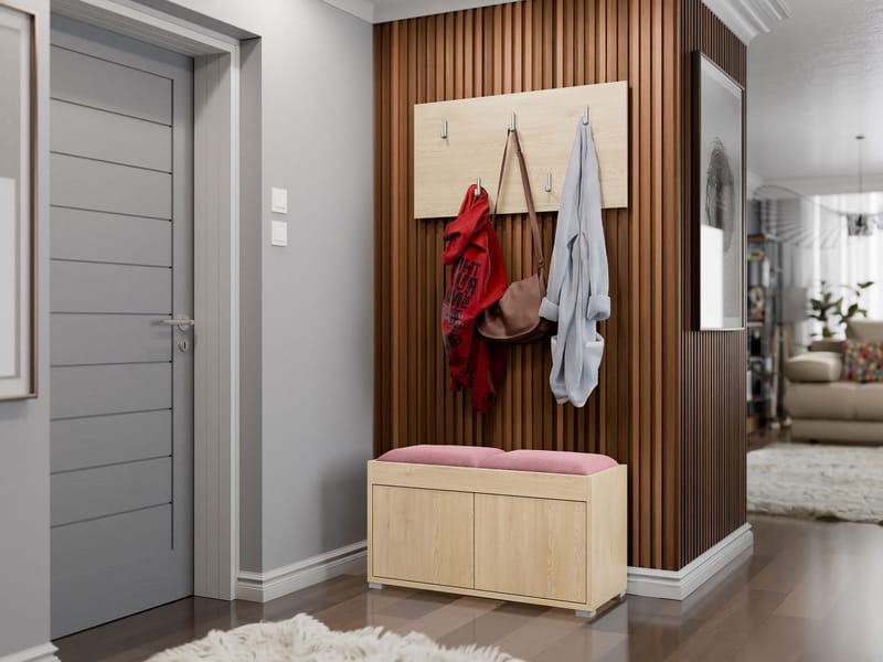 Agawal Hallmöbelset - Brun - Products - Möbler - Hallmöbler - Möbelset för hall & entre