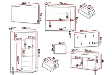 Agawal Hallmöbelset - Products - Möbler - Hallmöbler - Möbelset för hall & entre