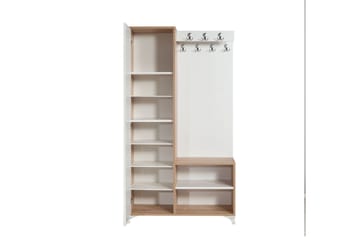 Brokind Klädförvaring 100 cm - Brun - Products - Möbler - Hallmöbler - Möbelset för hall & entre
