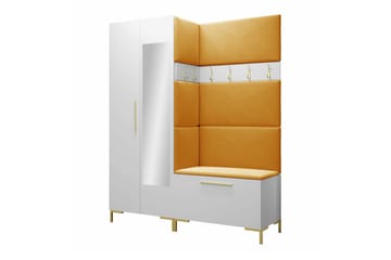 Dunvegan Hallmöbelset 158x46 cm White - Products - Möbler - Hallmöbler - Möbelset för hall & entre