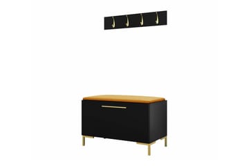 Dunvegan Hallmöbelset 84x44 cm Black - Products - Möbler - Hallmöbler - Möbelset för hall & entre