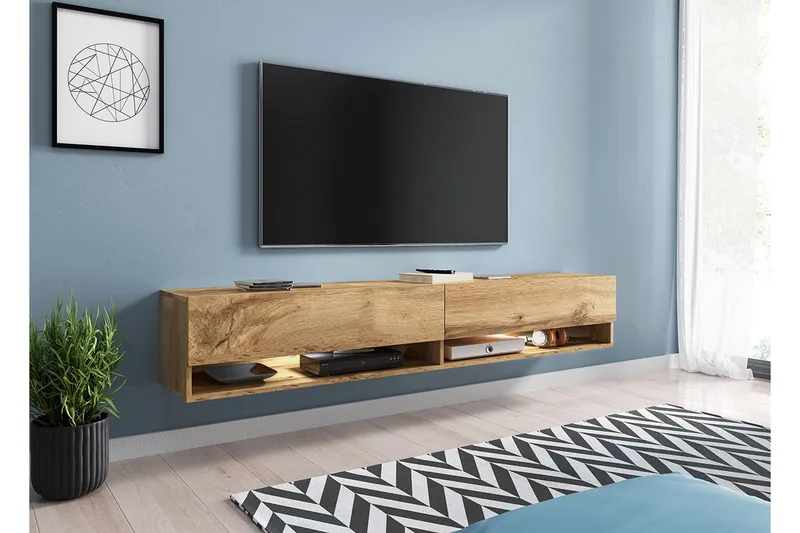 Brya TV-bänk 180x32x30 cm - Trä/natur - Products - Möbler - TV- & Mediamöbler - TV bänk & mediabänk
