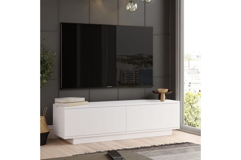 Caswell Tv-bänk 140 cm - Vit - Products - Möbler - TV- & Mediamöbler - TV bänk & mediabänk