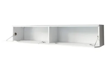 Cuguen TV-bänk 140x32x30 cm - Vit - Products - Möbler - TV- & Mediamöbler - TV bänk & mediabänk