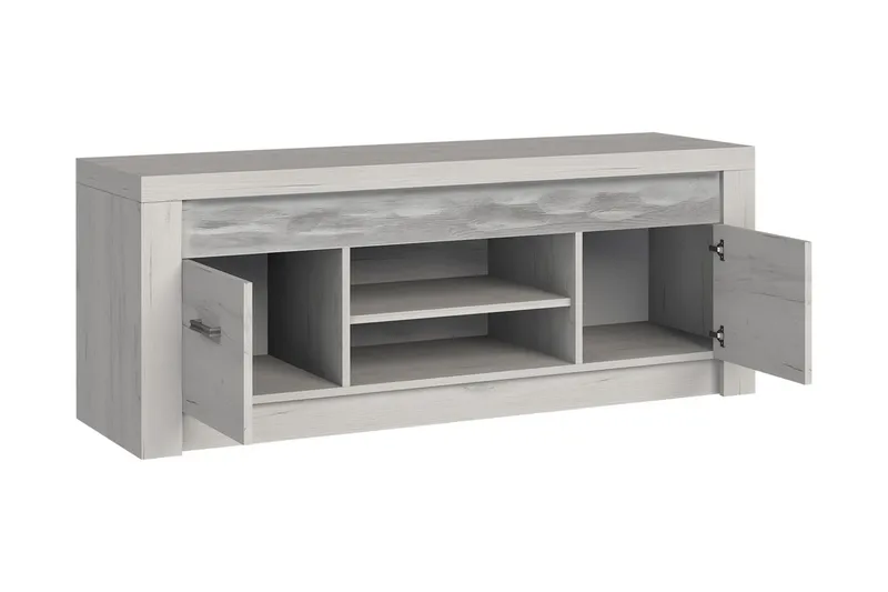 Indianapolis TV-bänk 137x42x53 cm - Vit Led-Belysning - Products - Möbler - TV- & Mediam öbler - TV bänk & mediabänk