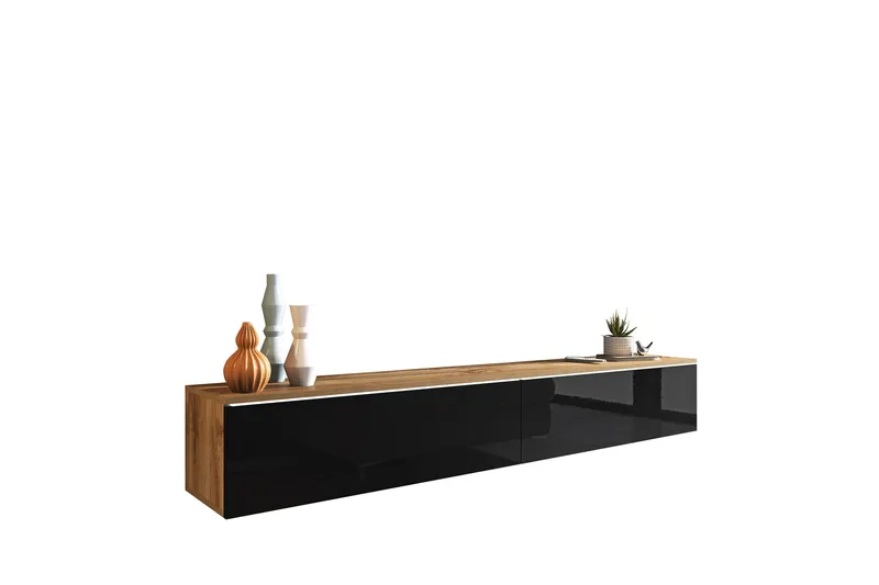 Kanak Tv-bänk 180 cm - Natur/Svart - Products - Möbler - TV- & Mediamöbler - TV bänk & mediabänk