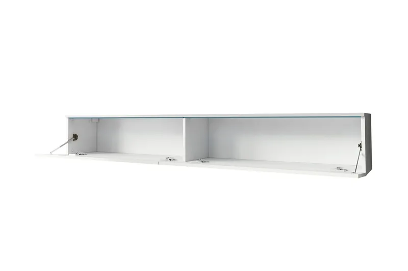 Kanak Tv-bänk 180 cm - Vit/Grå - Products - Möbler - TV- & Mediamöbler - TV bänk & mediabänk