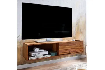 Lowboard Wohnling Massivt trä hängande med en låda lantligt stil - Products - Möbler - TV- & Mediamöbler - TV-hylla