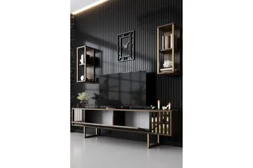 Masatomo Tv-bänk 180 cm - Valnöt/Svart - Products - Möbler - TV- & Mediamöbler - TV bänk & mediabänk