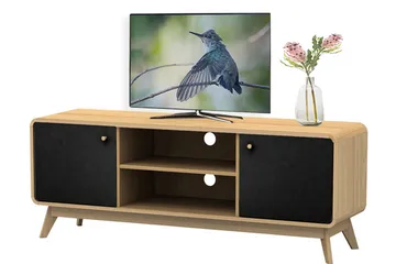 Olivet Tv-bänk 140 cm - Natur/Svart - Products - Möbler - TV- & Mediamöbler - TV bänk & mediabänk