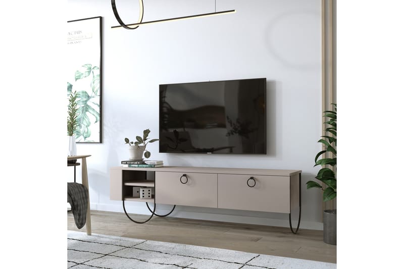 Riskalen TV-bänk 150 cm - Grå - Products - Möbler - TV- & Mediamöbler - TV bänk & mediabänk