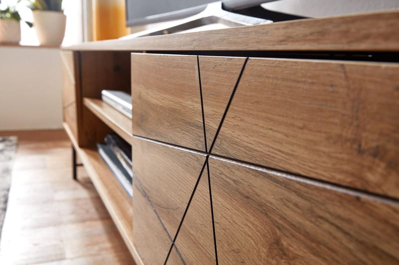 Seddik Tv-bänk 45x160 cm Rektangulär - Brun - Products - Möbler - TV- & Mediamöbler - TV bänk & mediabänk