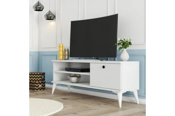 Tv-bänk & mediabänk Reyne Tv-bänk 120 cm Vit - Products - Möbler - TV- & Mediamöbler - TV bänk & mediabänk