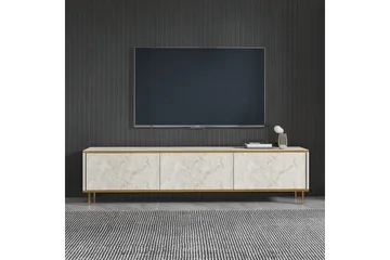 TV-bänk Imaj Travertin / Rany - Guld/Taupe - Products - Möbler - TV- & Mediamöbler - TV bänk & mediabänk