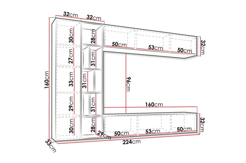 Tv-bänk - Svart|Ek - Products - Möbler - TV- & Mediamöbler - TV bänk & mediabänk