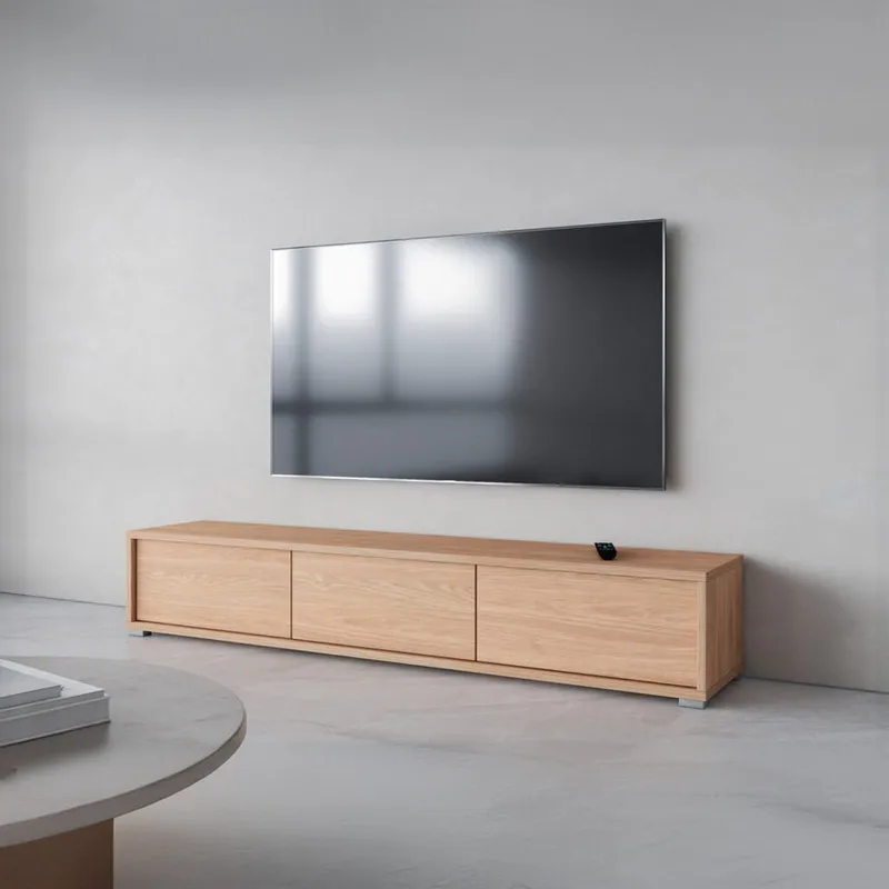 Vägghängd TV-bänk Frida 3 luckor upp - Oljad Ek - Products - Möbler - TV- & Mediamöbler - TV bänk & mediabänk