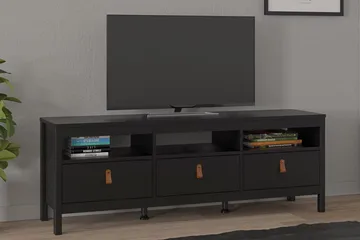 Vallvidera Tv-bänk 151 cm - Svart/Natur - Products - Möbler - TV- & Mediamöbler - TV bänk & mediabänk