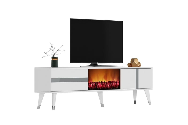 Vania Tv-bänk 150 cm - Silver - Products - Möbler - TV- & Mediamöbler - TV bänk & mediabänk