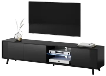 Vipan Tv-bänk 175 cm - Svart - Products - Möbler - TV- & Mediamöbler - TV bänk & mediabänk