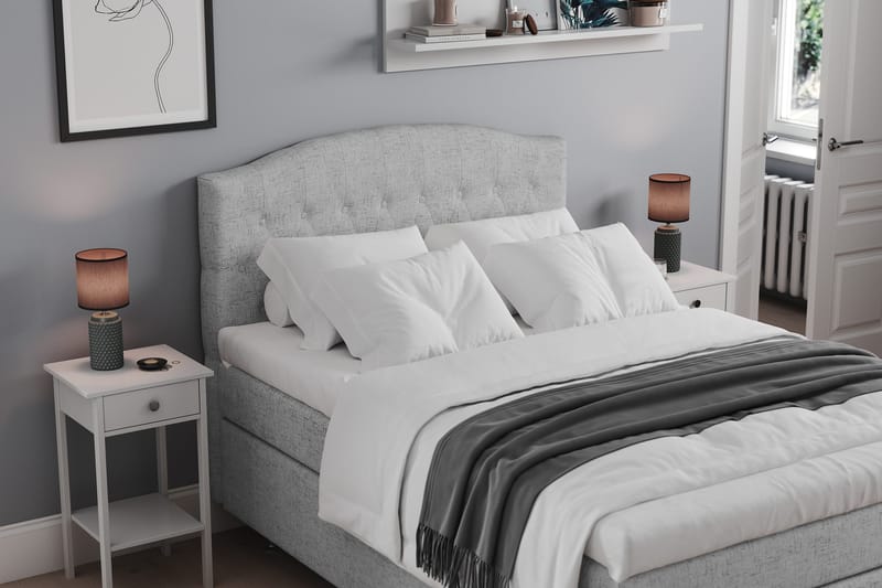 Belda Kontinentalsäng 120x200Medium - Ljusgrå - Products - Möbler - Säng - Enkelsäng