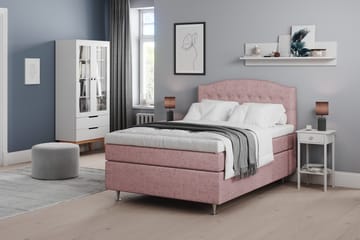 Belda Kontinentalsäng 120x200Medium - Rosa - Products - Möbler - Säng - Enkelsäng