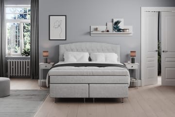 Belda Kontinentalsäng 160x200Medium - Ljusgrå - Products - Möbler - Säng - Kontinentalsäng