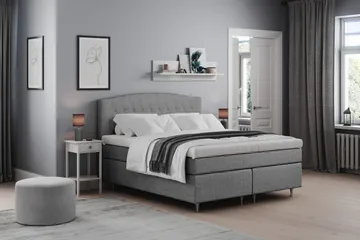 Belda Kontinentalsäng 180x200Fast/Medium - Grå - Products - Möbler - Säng - Kontinentalsäng