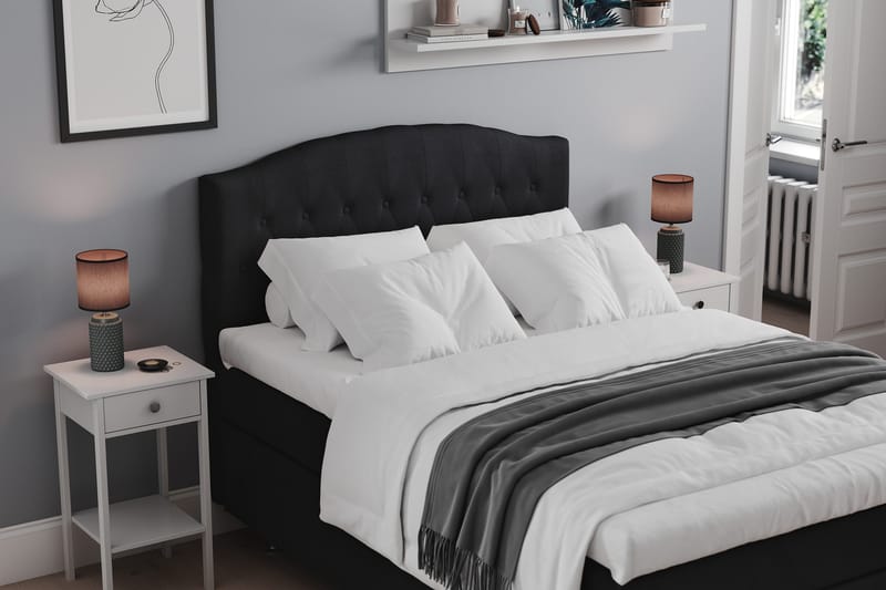 Belda Sängpaket 120x200 Medium - Svart - Products - Möbler - Säng - Enkelsäng
