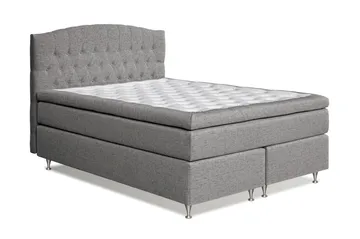 Belda Sängpaket 160x200 Fast/Medium - Grå - Products - Möbler - Säng - Kontinentalsäng