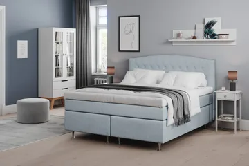 Belda Sängpaket 180x200 Fast - Ljusblå - Products - Möbler - Säng - Kontinentalsäng