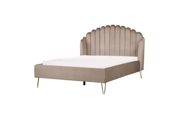 Benicio Sängram 140x200 cm - Taupe/Guld - Products - Möbler - Säng - Sängram & sängstomme