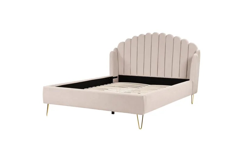 Benicio Sängram 160x200 cm, Beige/Guld