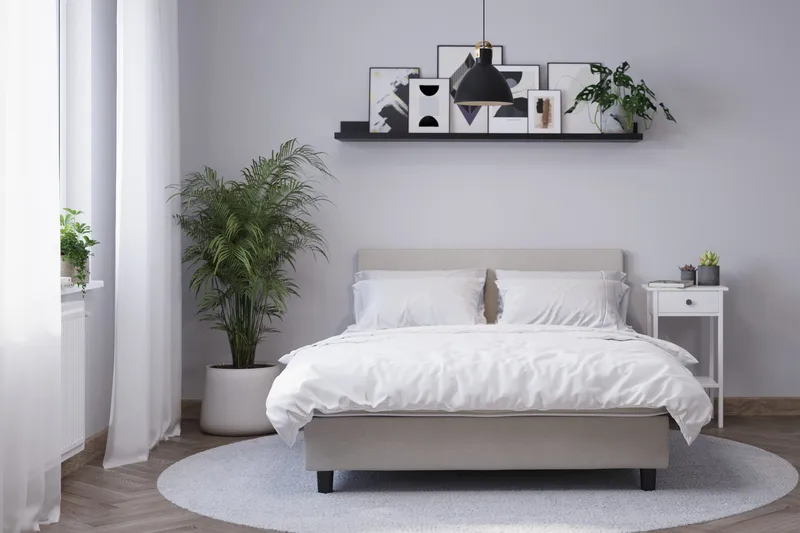 Billingen Komplett Sängpaket 140x200 cm - Beige - Products - Möbler - Säng - Enkelsäng