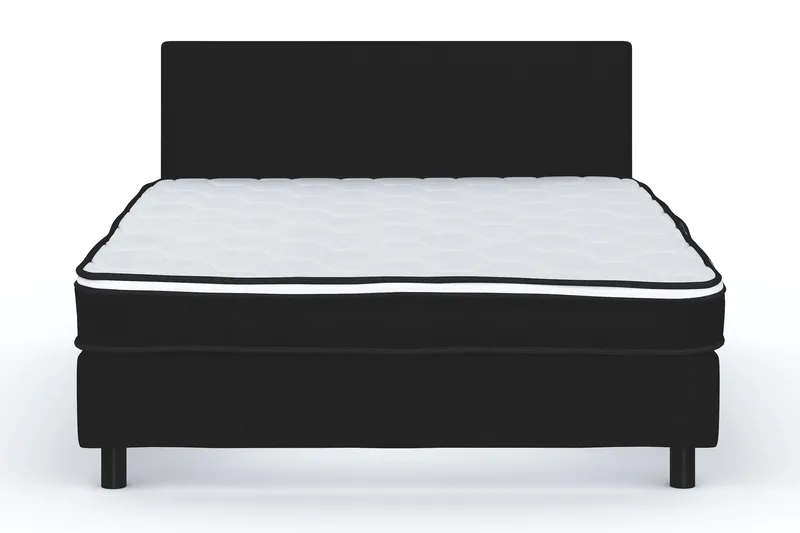 Billingen Komplett Sängpaket 140x200 cm - Svart - Products - Möbler - Säng - Kontinentalsäng