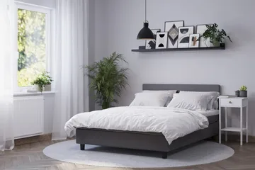 Billingen Komplett Sängpaket 90x200 cm - Grå - Products - Möbler - Säng - Kontinentalsäng