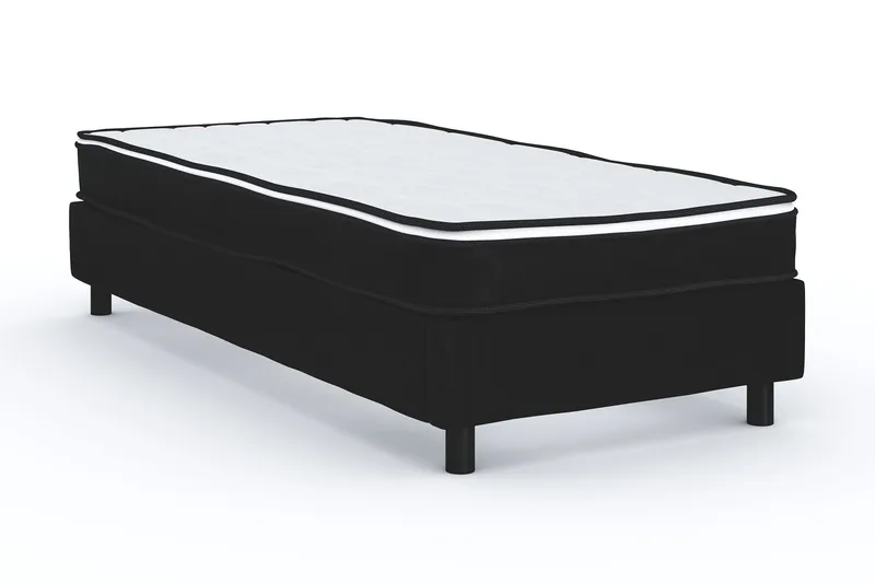 Billingen Kontinentalsäng 90x200 cm - Svart - Products - Möbler - Säng - Kontinentalsäng