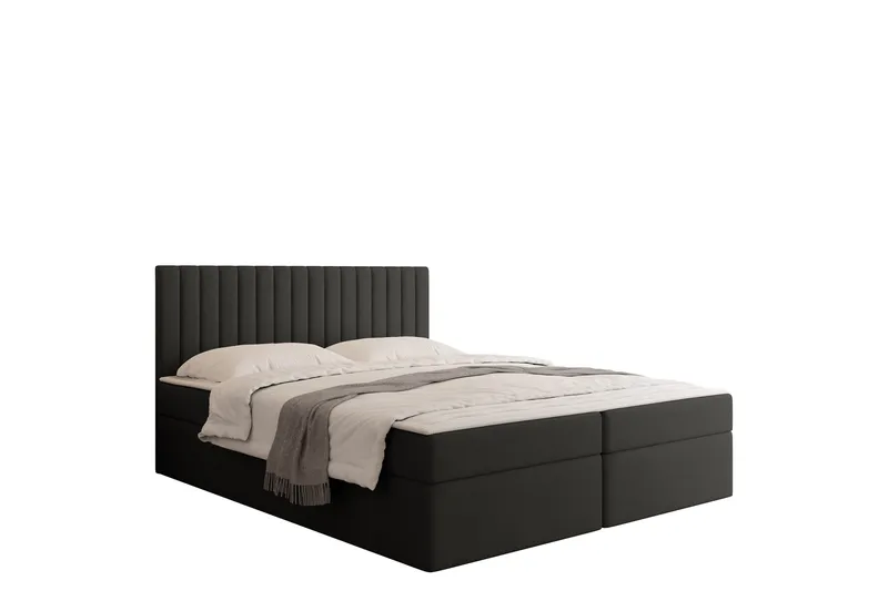 Calrosor Sängpaket Kontinentalsäng med Förvaring 140x200 cm - Svart - Products - Möbler - Säng - Komplett sängpaket