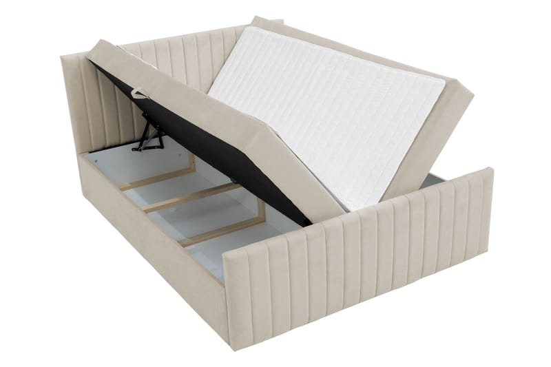 Calrosor Sängpaket Kontinentalsäng med Förvaring 160x200 cm - Rosa - Products - Möbler - Säng - Komplett sängpaket