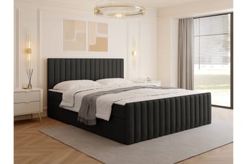 Calrosor Sängpaket Kontinentalsäng med Förvaring 160x200 cm - Svart - Products - Möbler - Säng - Komplett sängpaket