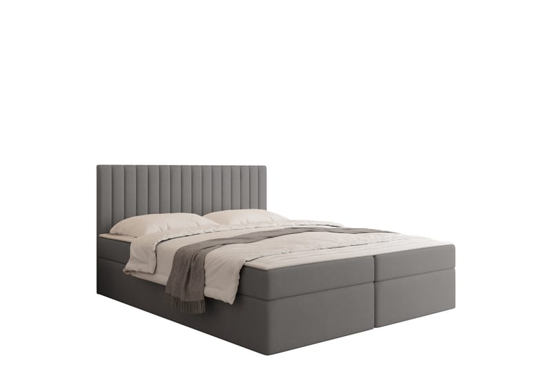 Calrosor Sängpaket Kontinentalsäng med Förvaring 180x200 cm - Grå - Products - Möbler - Säng - Komplett sängpaket