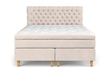Celine Kontinentalsäng 160x200cm - Beige/Sammet - Products - Möbler - Säng - Kontinentalsäng