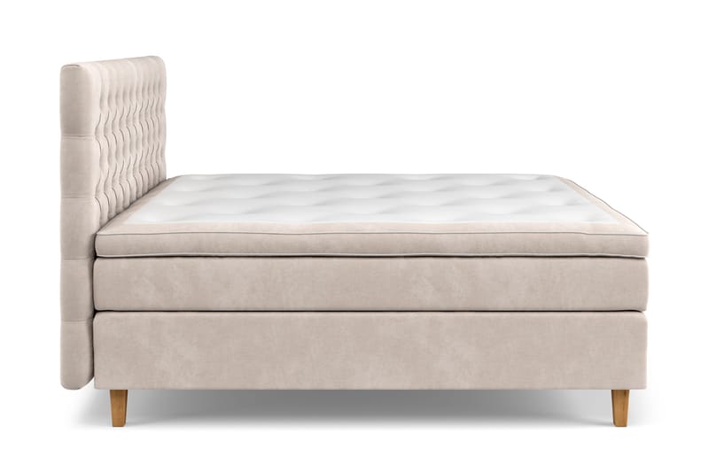 Celine Kontinentalsäng 160x200cm - Beige/Sammet - Products - Möbler - Säng - Kontinentalsäng