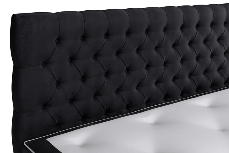 Celine Kontinentalsäng 160x200cm - Svart/Sammet - Products - Möbler - Säng - Kontinentalsäng