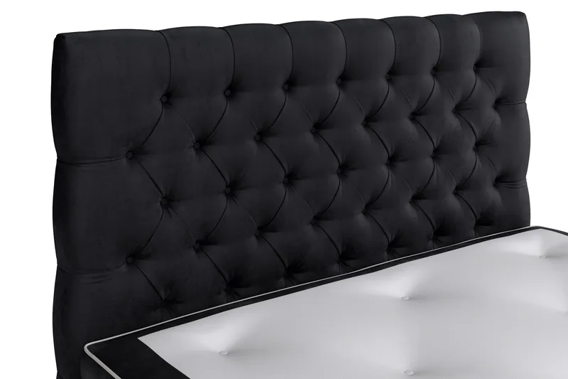 Celine Sängpaket 120x200 cm - Svart/Sammet - Products - Möbler - Säng - Kontinentalsäng