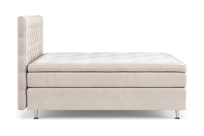 Celine Sängpaket 140x200cm - Beige/Sammet - Products - Möbler - Säng - Kontinentalsäng