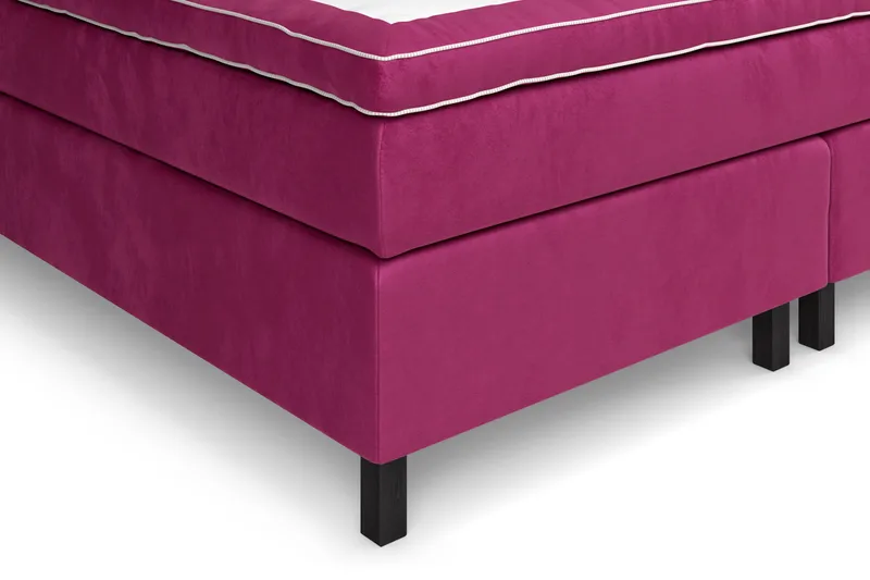 Celine Sängpaket 210x210cm - Rosa/Sammet - Products - Möbler - Säng - Kontinentalsäng